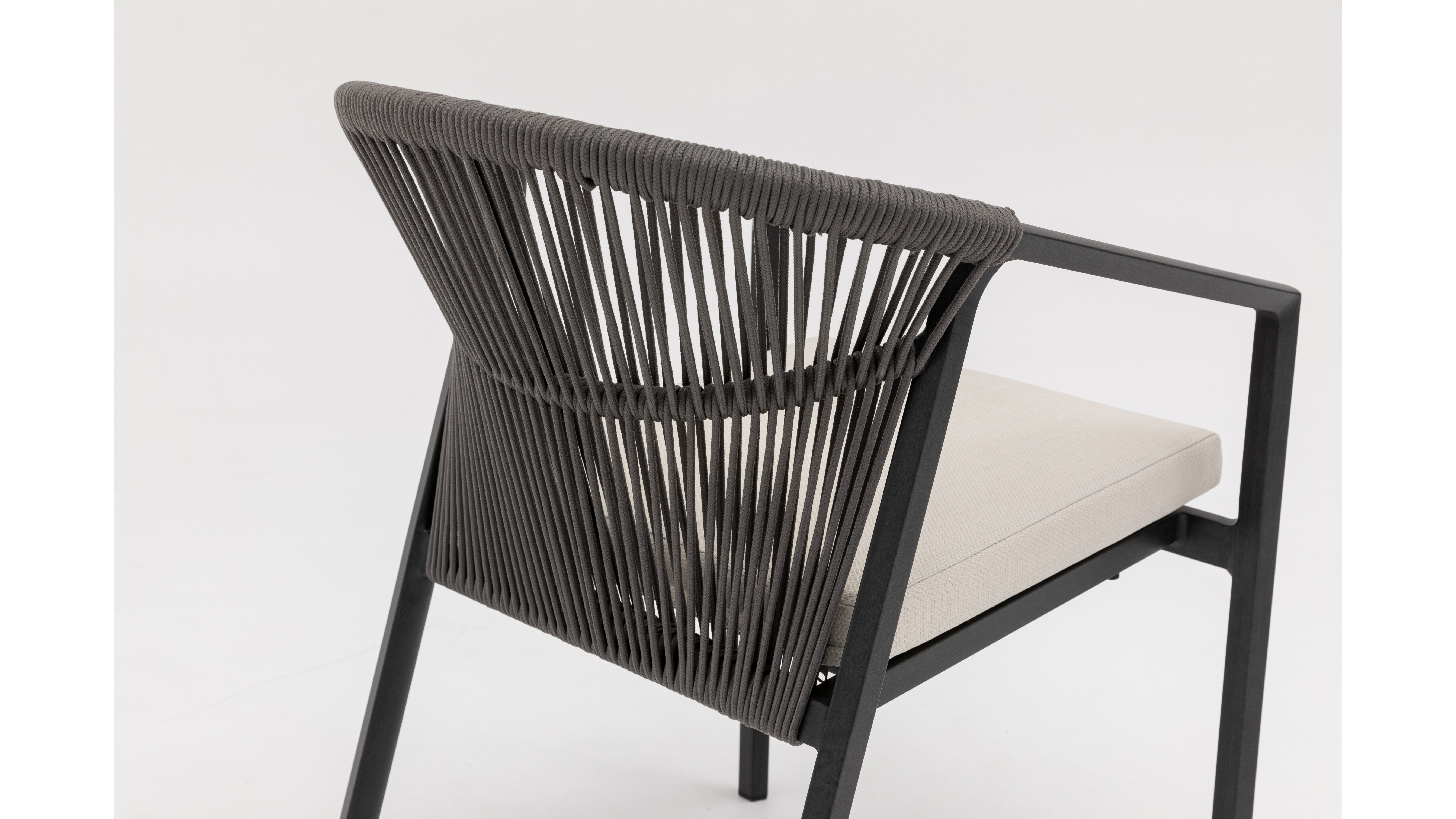 Kiama Ebony Outdoor Rope Dining Chair Set Of 2 7 Thumbnail