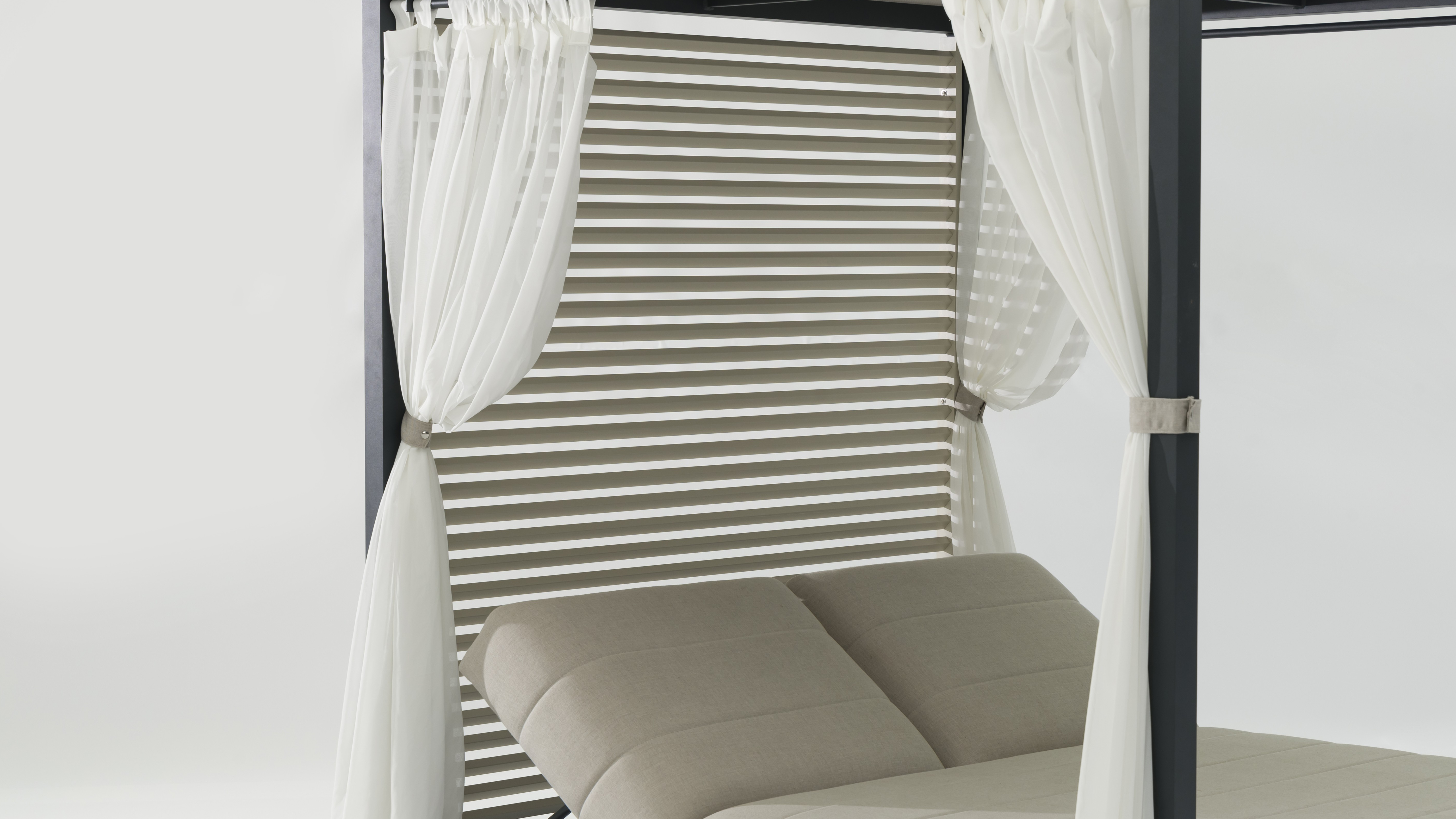 Bora Bora Cinza Outdoor Double Sunbed Gazebo 26 Thumbnail