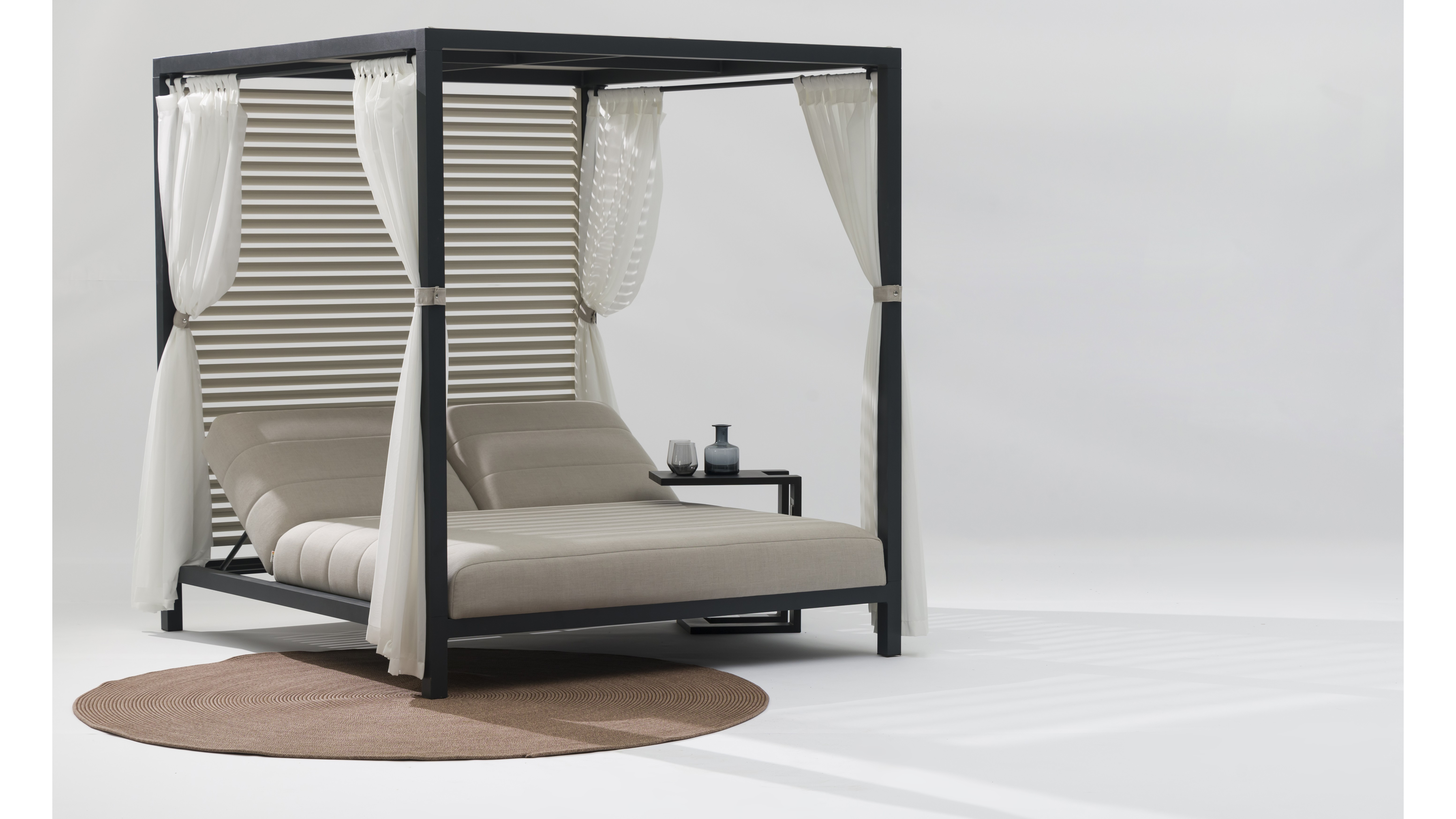 Bora Bora Cinza Outdoor Double Sunbed Gazebo 26 Thumbnail