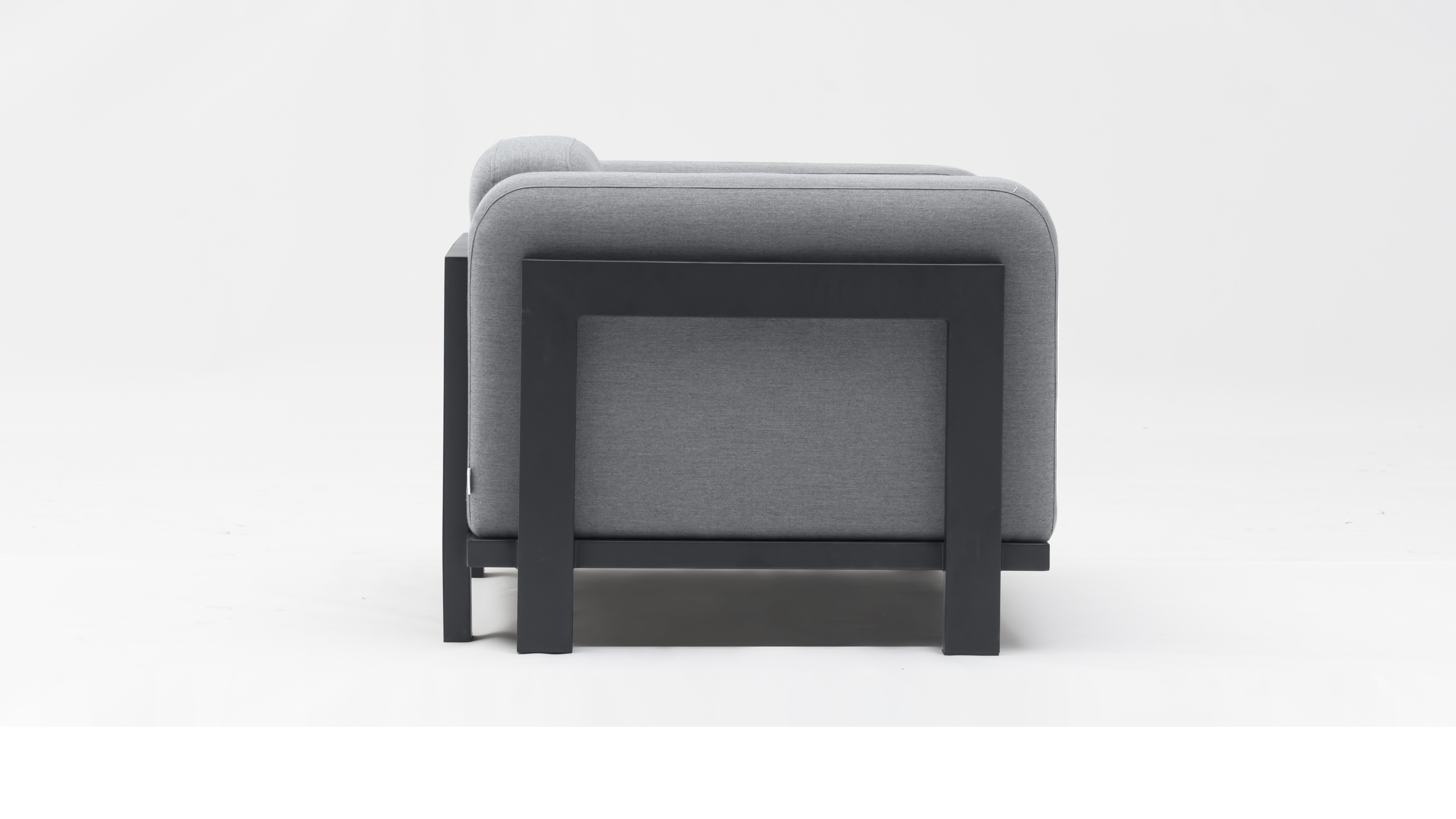 Noosaville Black Outdoor Fabric Armchair 7 Thumbnail