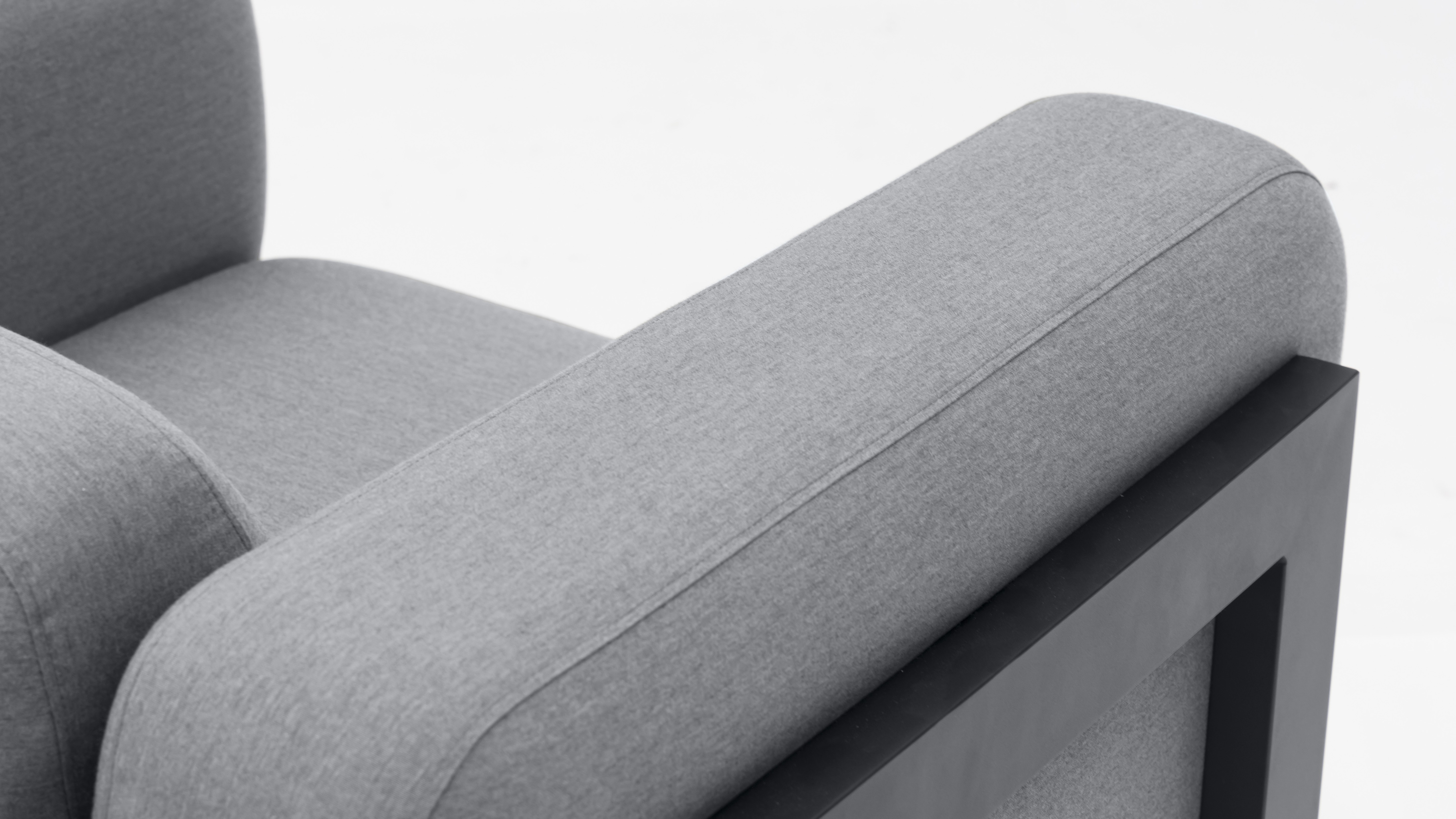 Noosaville Black Outdoor Fabric Armchair 7 Thumbnail