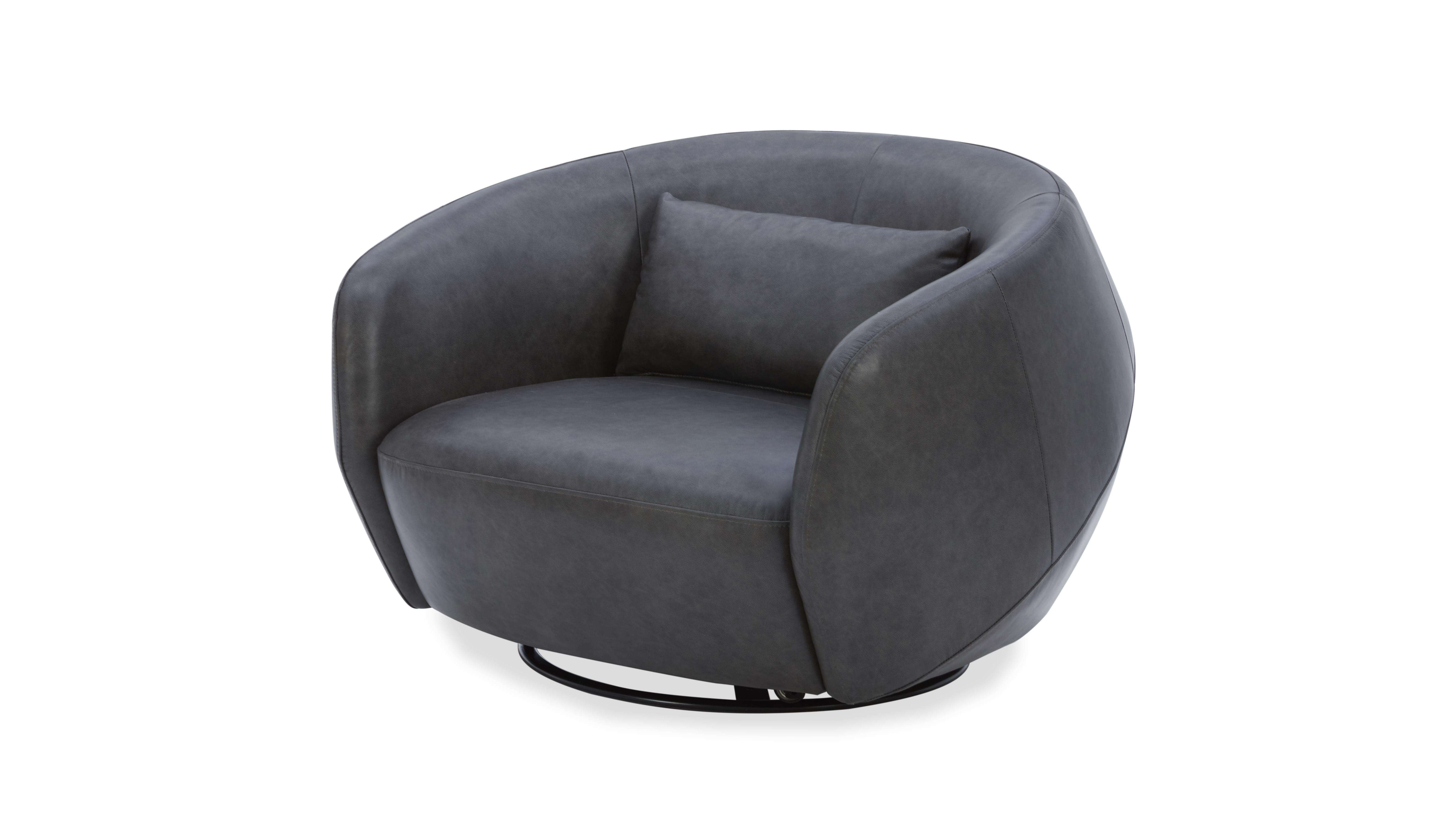 Sway Leather Swivel Chair 6 Thumbnail