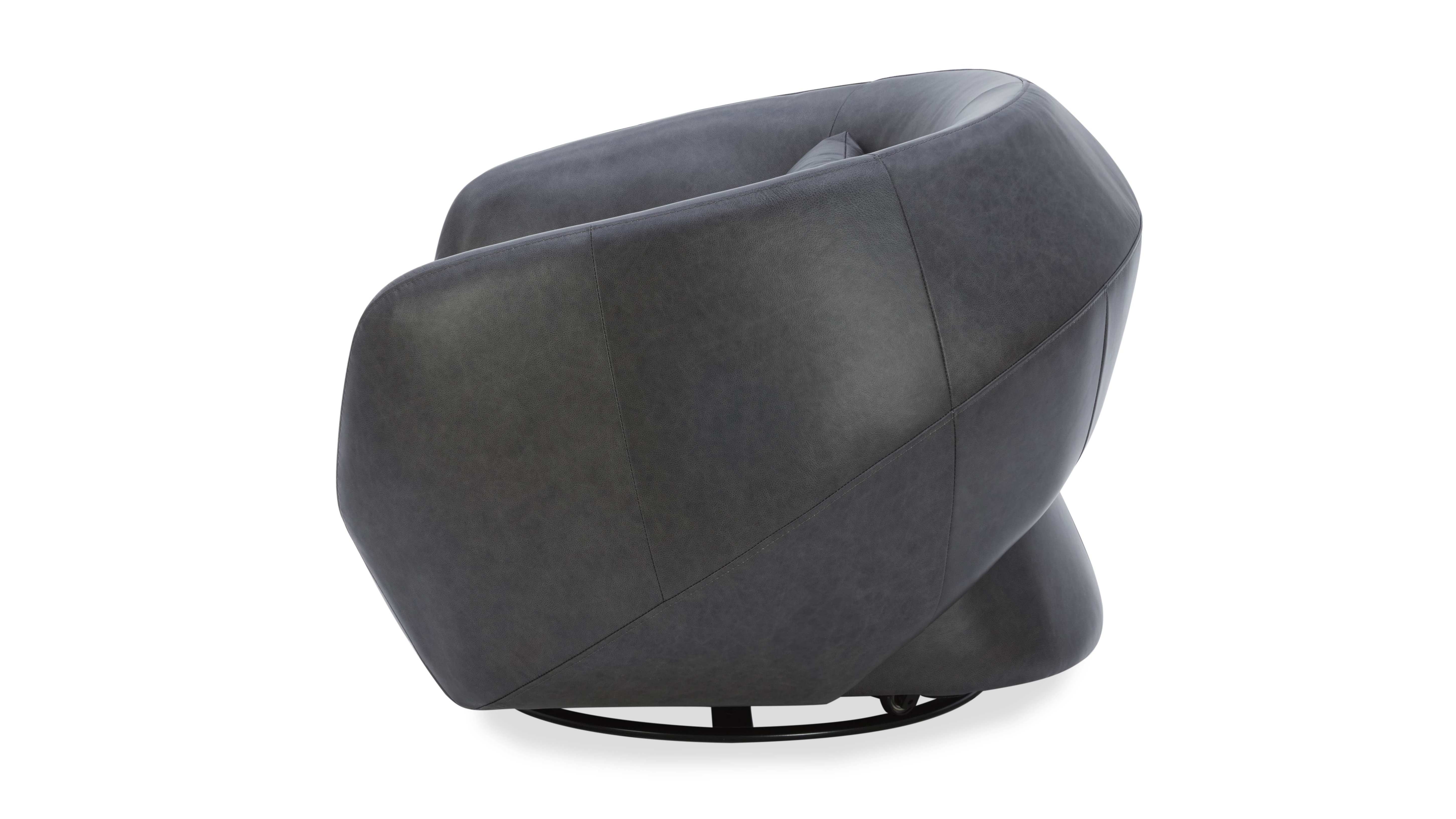 Sway Leather Swivel Chair 6 Thumbnail