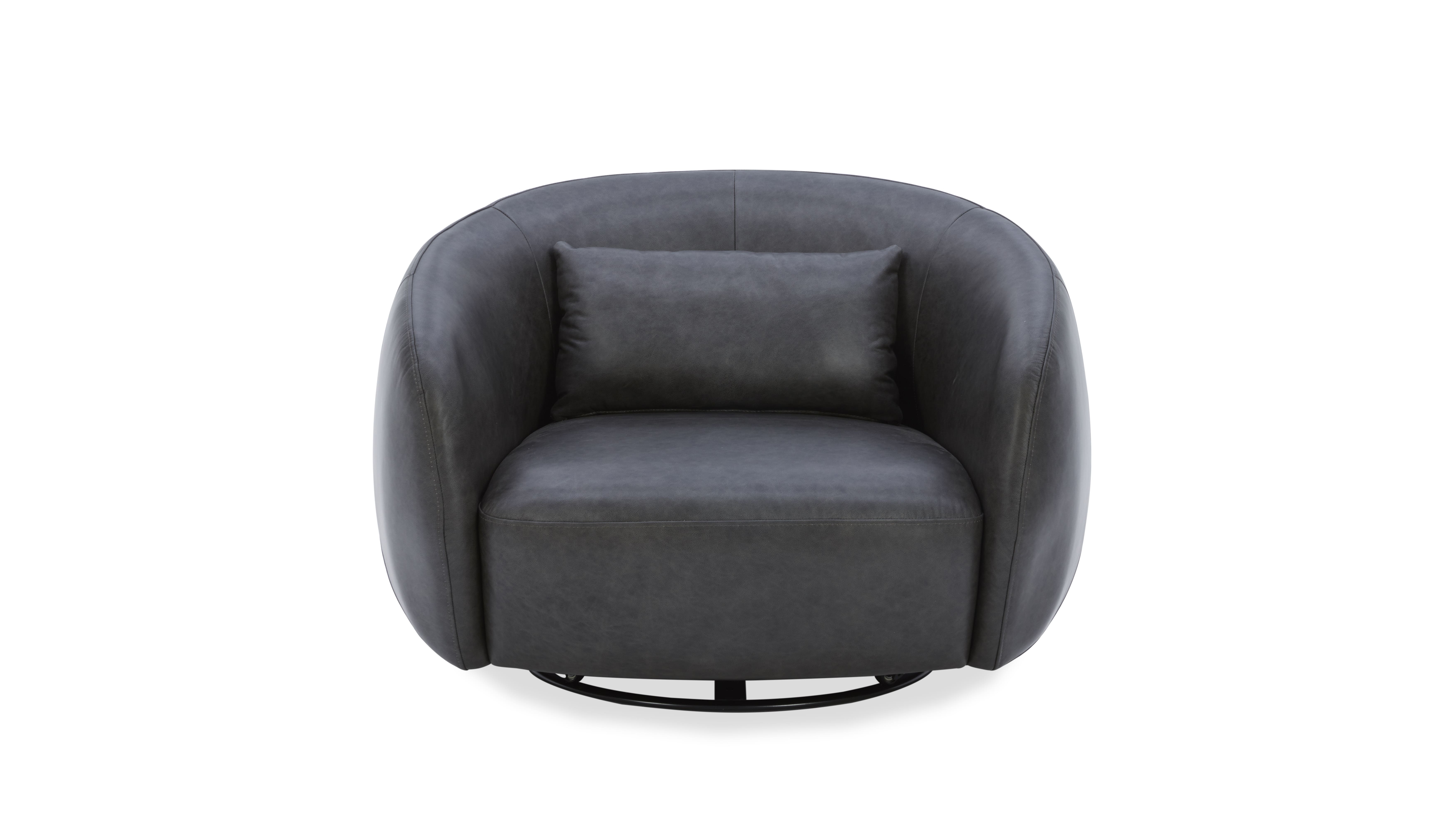 Sway Leather Swivel Chair 6 Thumbnail