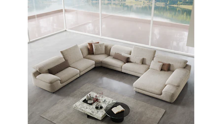 Carter Fabric Modular Lounge Option D