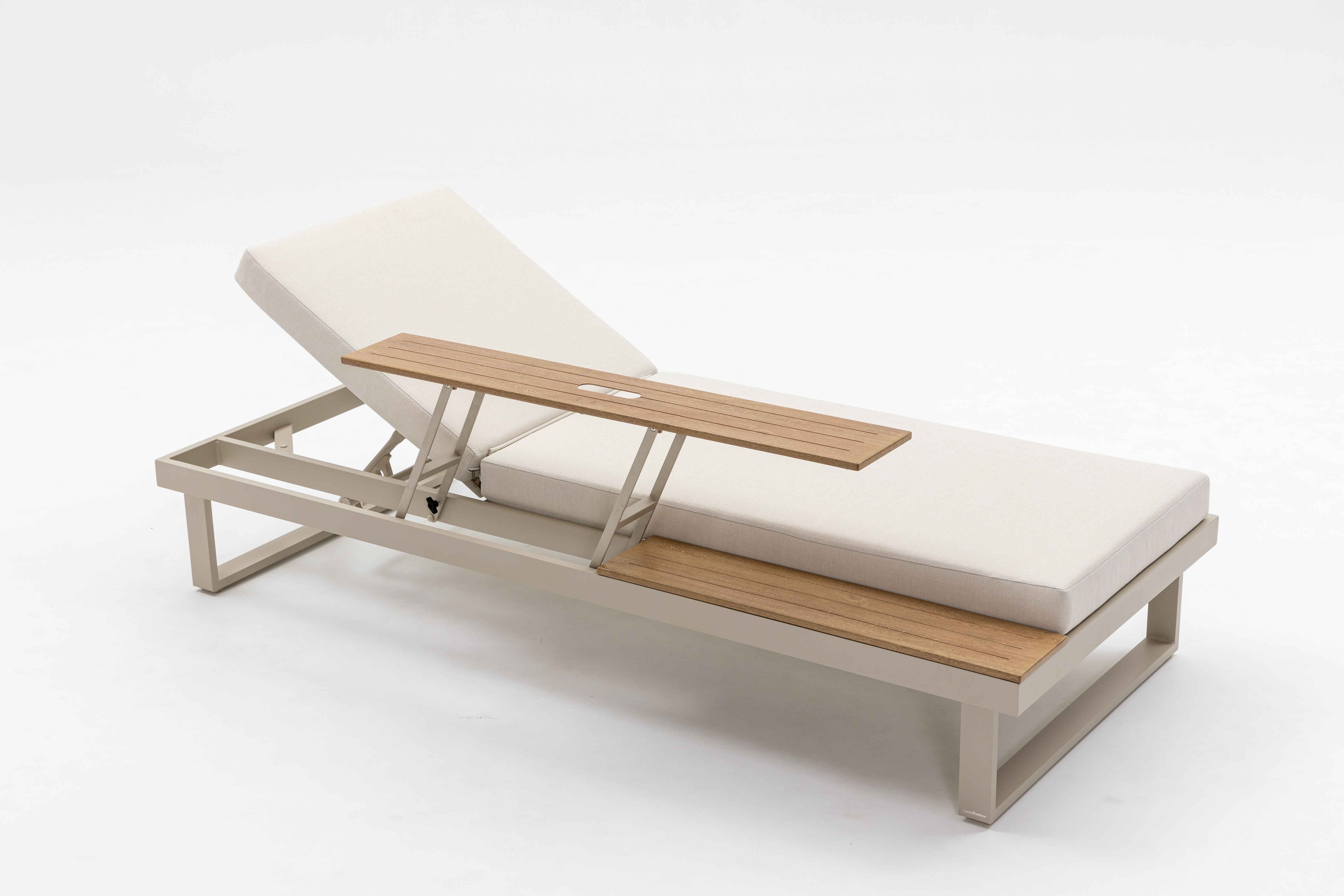 Avoca Mocha Outdoor Sunlounge With Adjustable Side Table 6 Thumbnail