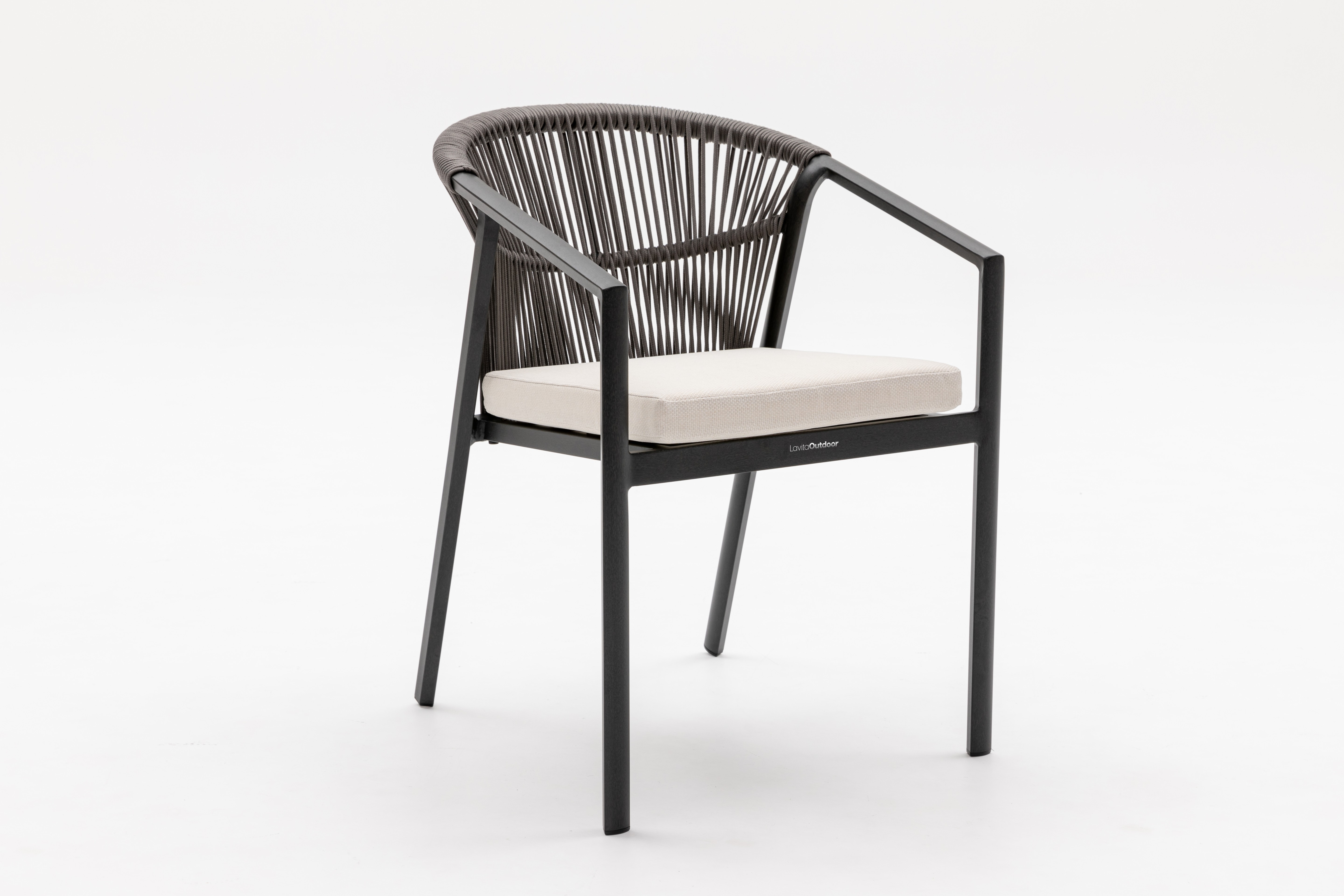 Kiama Anthracite Outdoor Rope Dining Chair Set Of 2 6 Thumbnail