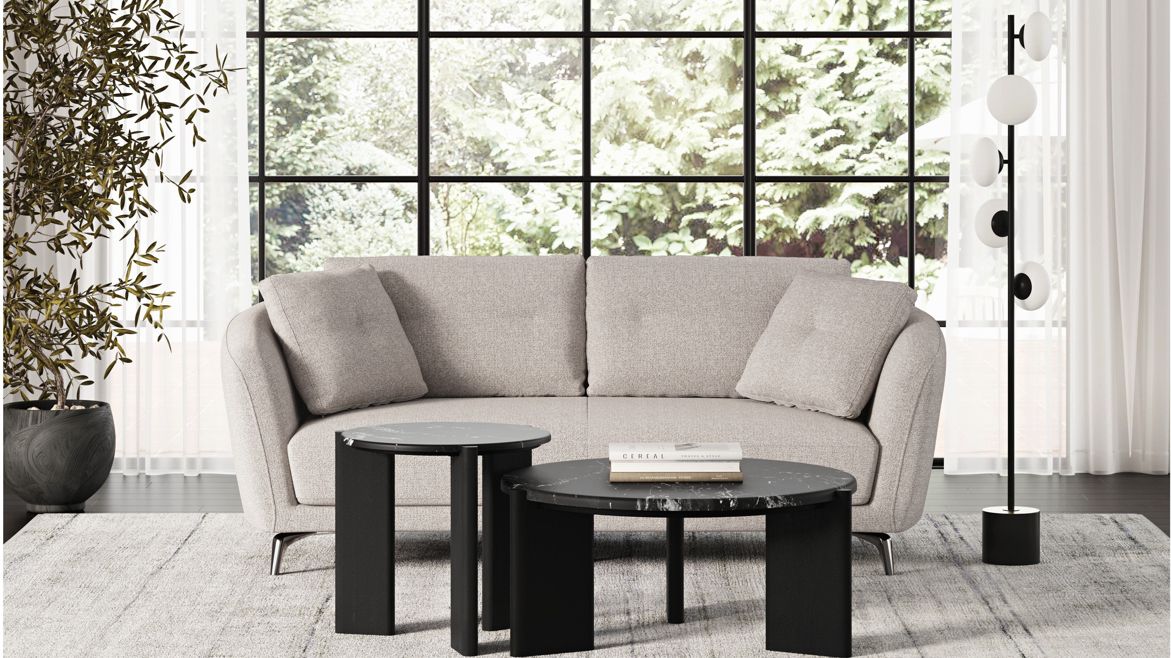 Velora Fabric Two Seat Sofa 11 Thumbnail