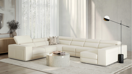 Lorenzo Leather Modular Lounge Option A