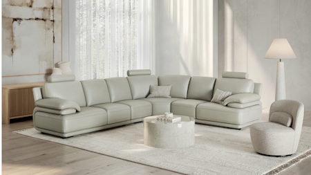 Juliet Leather Corner Lounge Option B