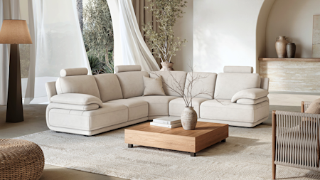 Juliet Fabric Corner Lounge Option A