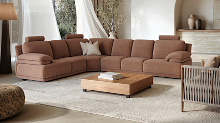 Juliet Fabric Corner Lounge Option D