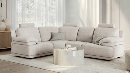 Juliet Fabric Corner Lounge Option E