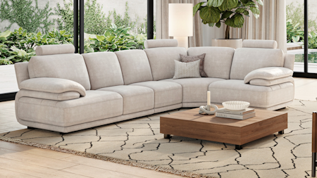 Juliet Fabric Corner Lounge Option F