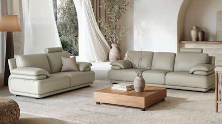 Juliet Leather Sofa Suite 3 + 2
