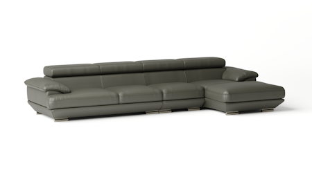 Lexington Leather Chaise Lounge Option B