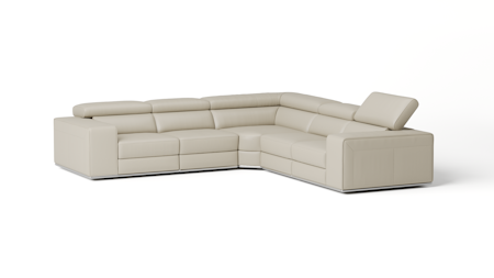 Lorenzo Leather Corner Lounge Option A