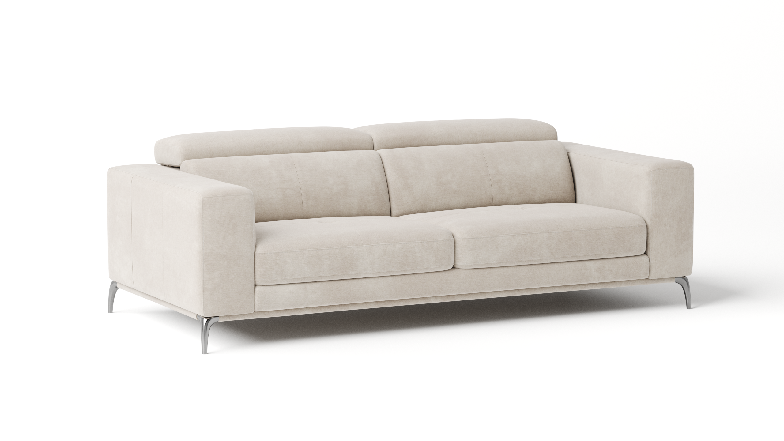 Club Fabric Three Seat Sofa