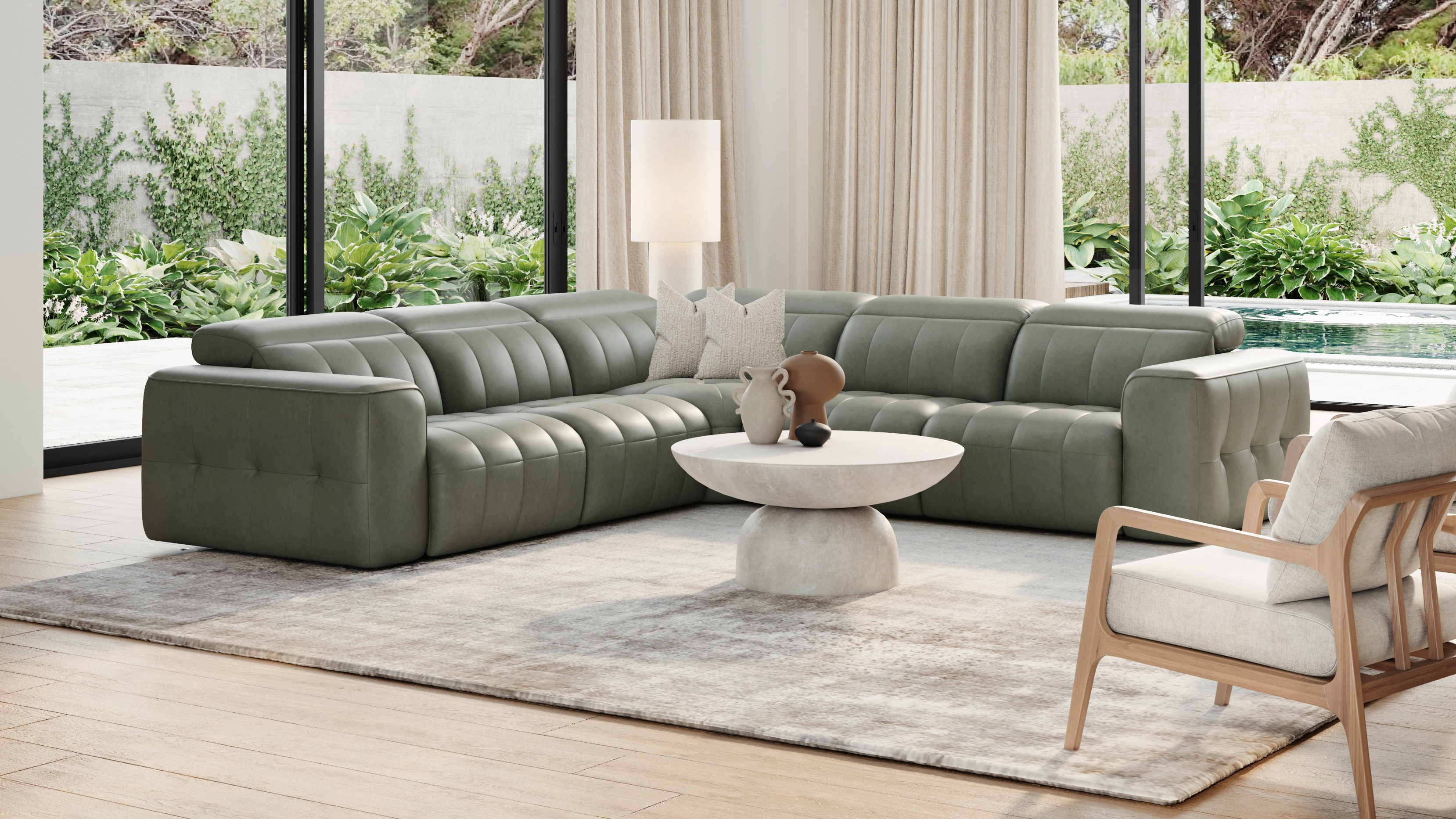 Avalon Leather Corner Lounge