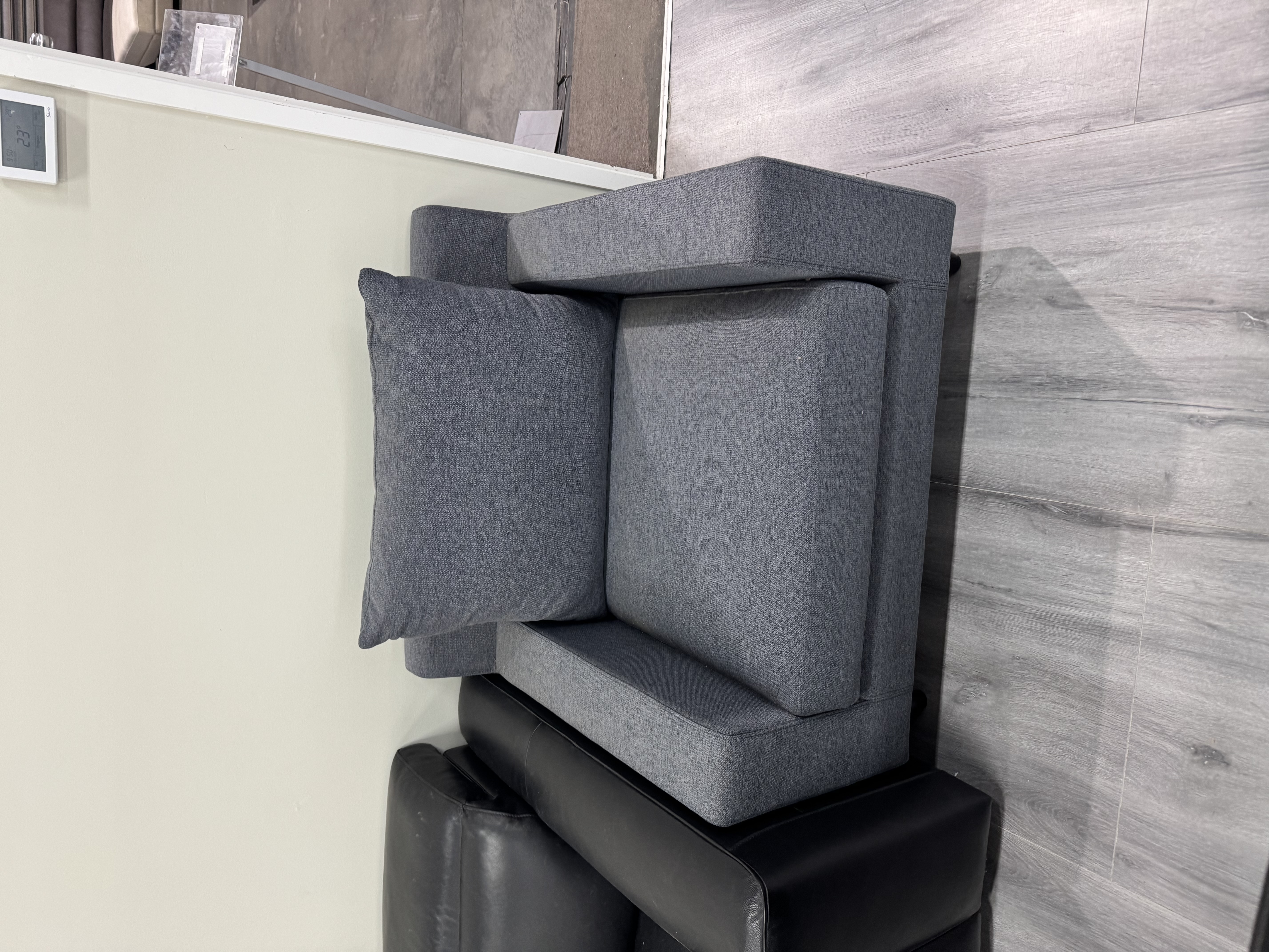 APOLLO Fabric Armchair (Fabric-bodhi Bluestone ,leg-corner Leg  Chrome ,fill- Feather ,firmness- Soft - Sku1737026) 1