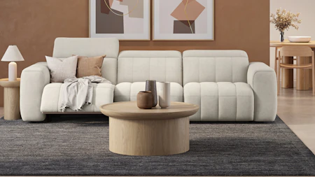 Avalon Fabric Recliner Three Seat Sofa