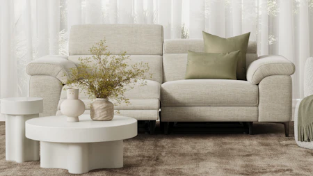 Carlisle Fabric Electric Recliner Three Seat Sofa