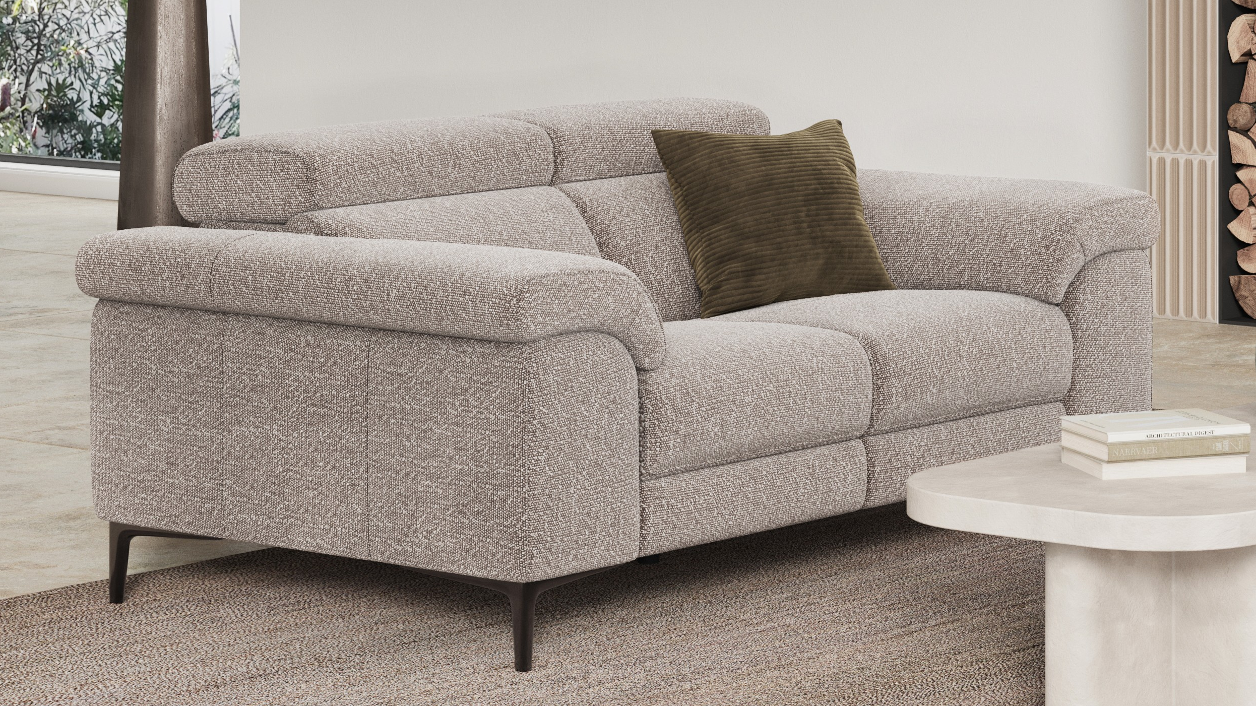 Carlisle Fabric Two Seat Sofa