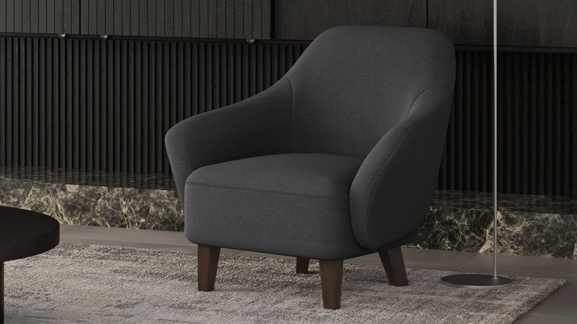 Pout Fabric Accent Chair 7 Thumbnail