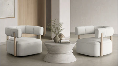 Hush Fabric Swivel Chair