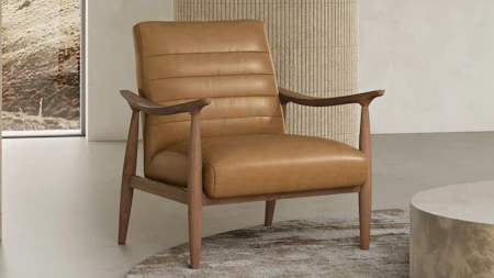 Drift Leather Accent Chair