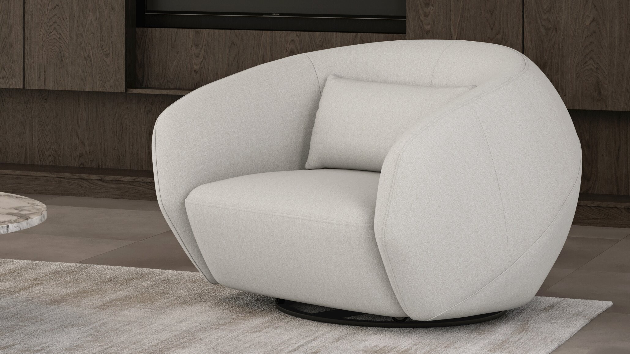 Sway Fabric Swivel Chair