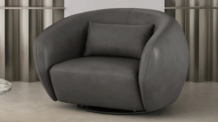 Sway Leather Swivel Chair