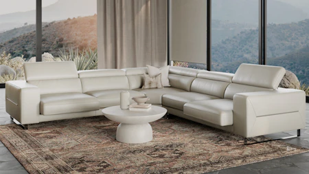 Elixir Leather Sliding Corner Lounge