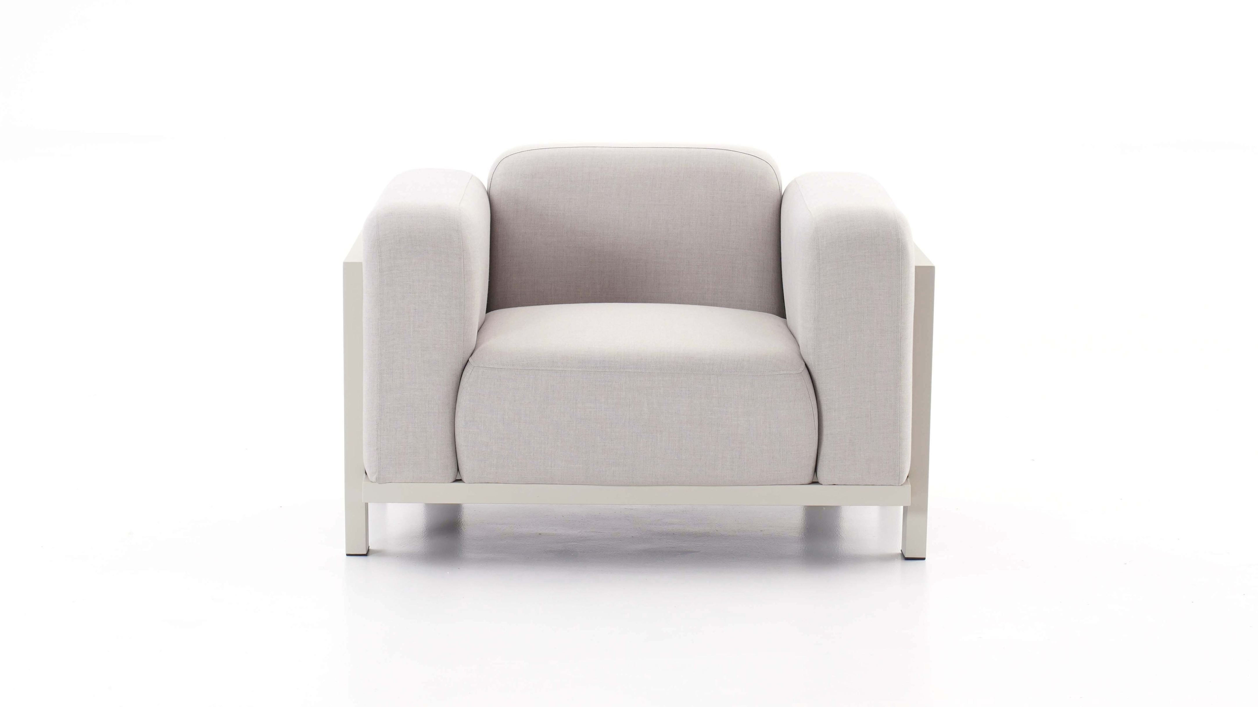 Noosaville Beige Outdoor Fabric Armchair