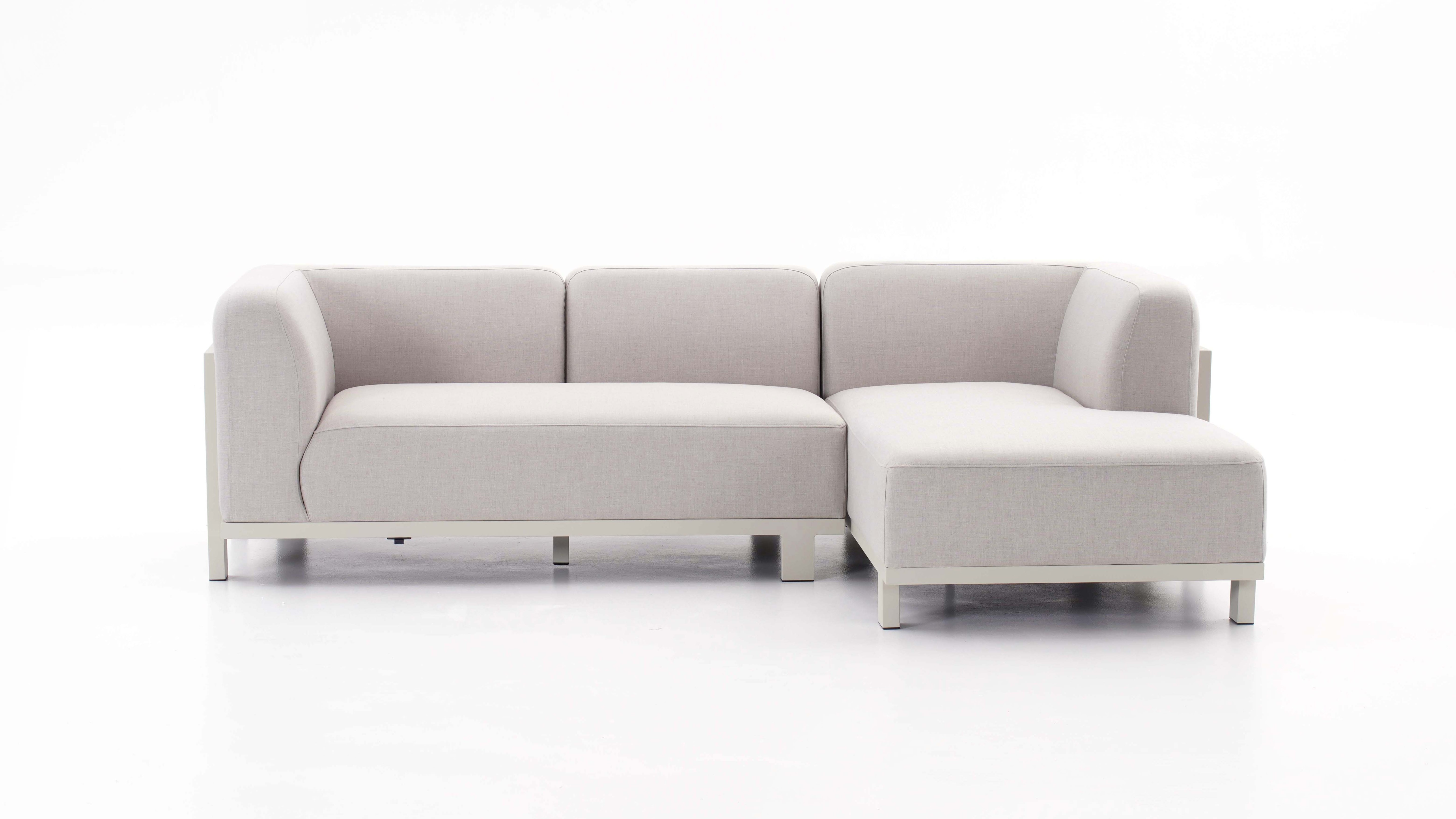 Noosaville Beige Outdoor Chaise Lounge