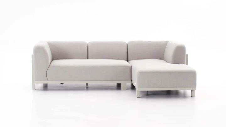 Noosaville Beige Outdoor Chaise Lounge