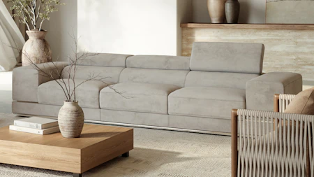 Napoleon Fabric Three Seat Sofa