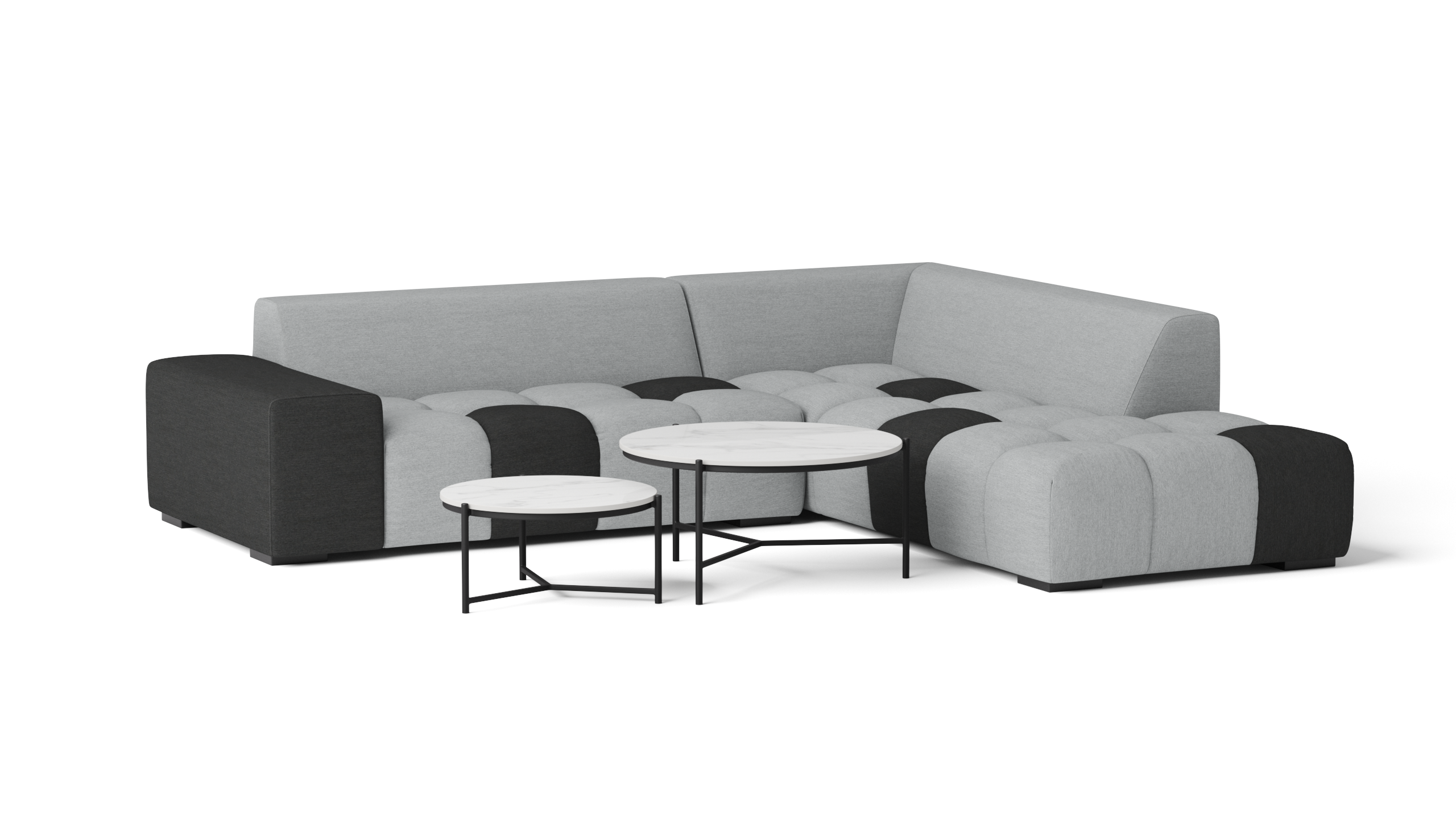 Bale Outdoor Chaise Lounge With Nested Coffee Tables 2 Thumbnail