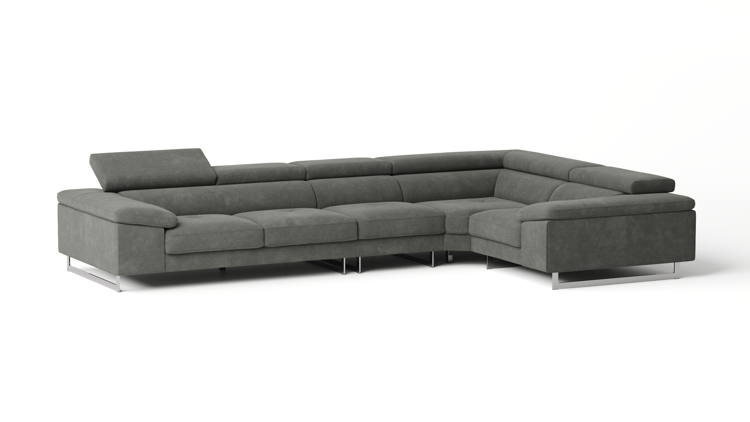 Boston Fabric Corner Lounge Option F
