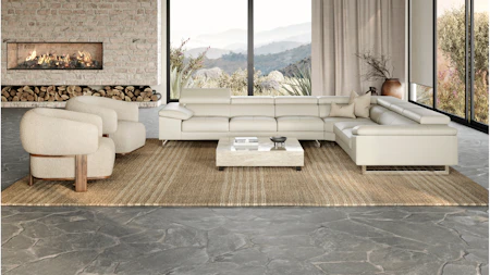 Boston Leather Corner Lounge Option B