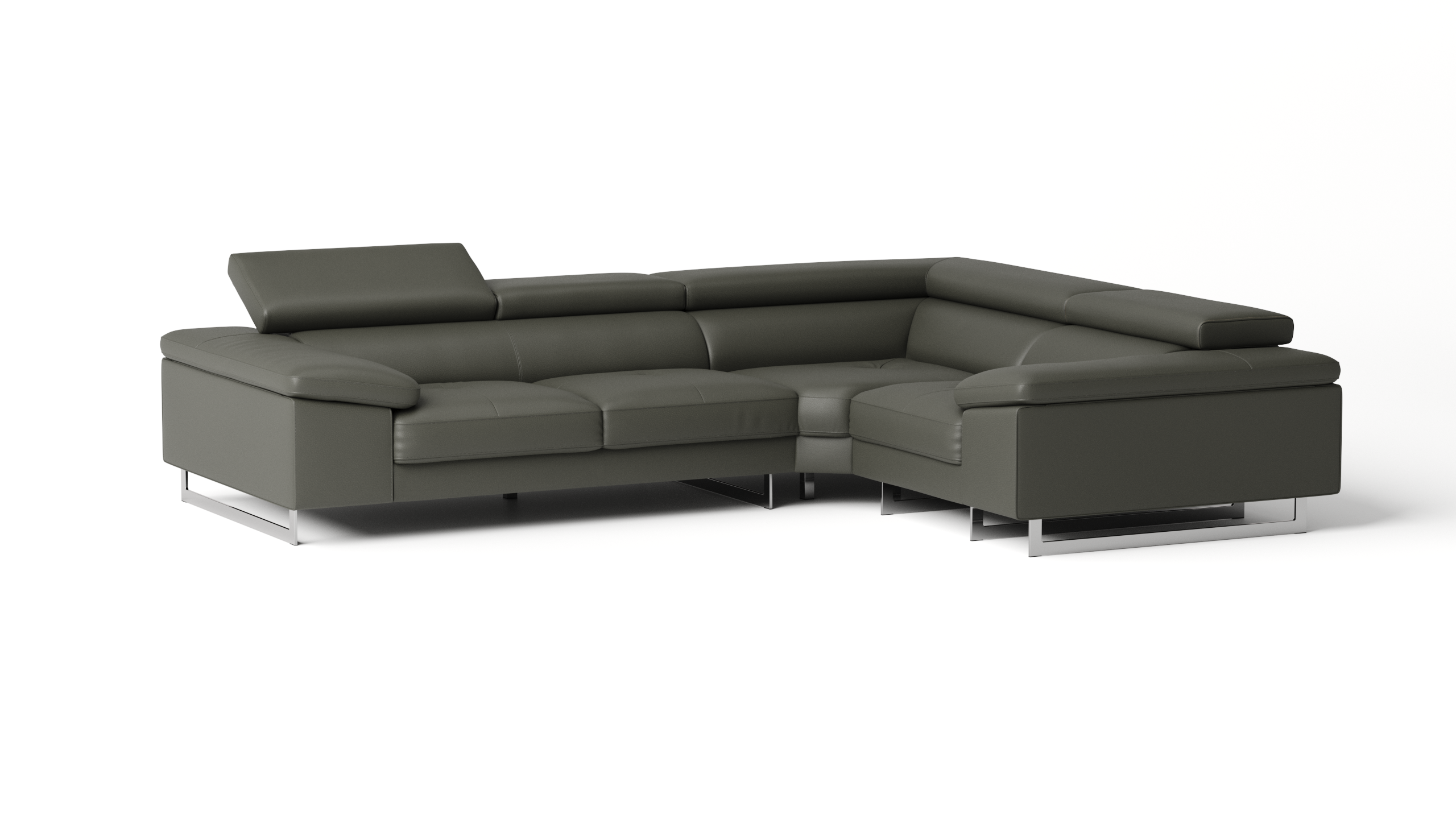 Boston Leather Corner Lounge Option E 5 Thumbnail