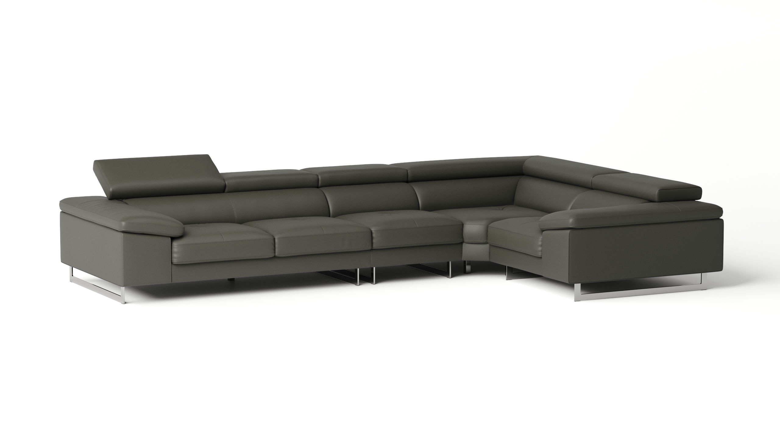 Boston Leather Corner Lounge Option F 5 Thumbnail