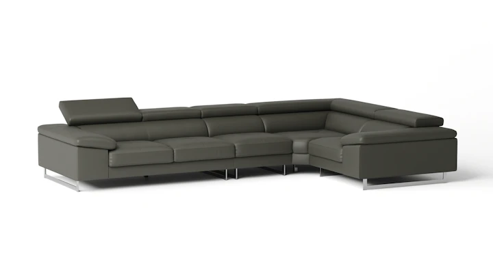 Boston Leather Corner Lounge Option F