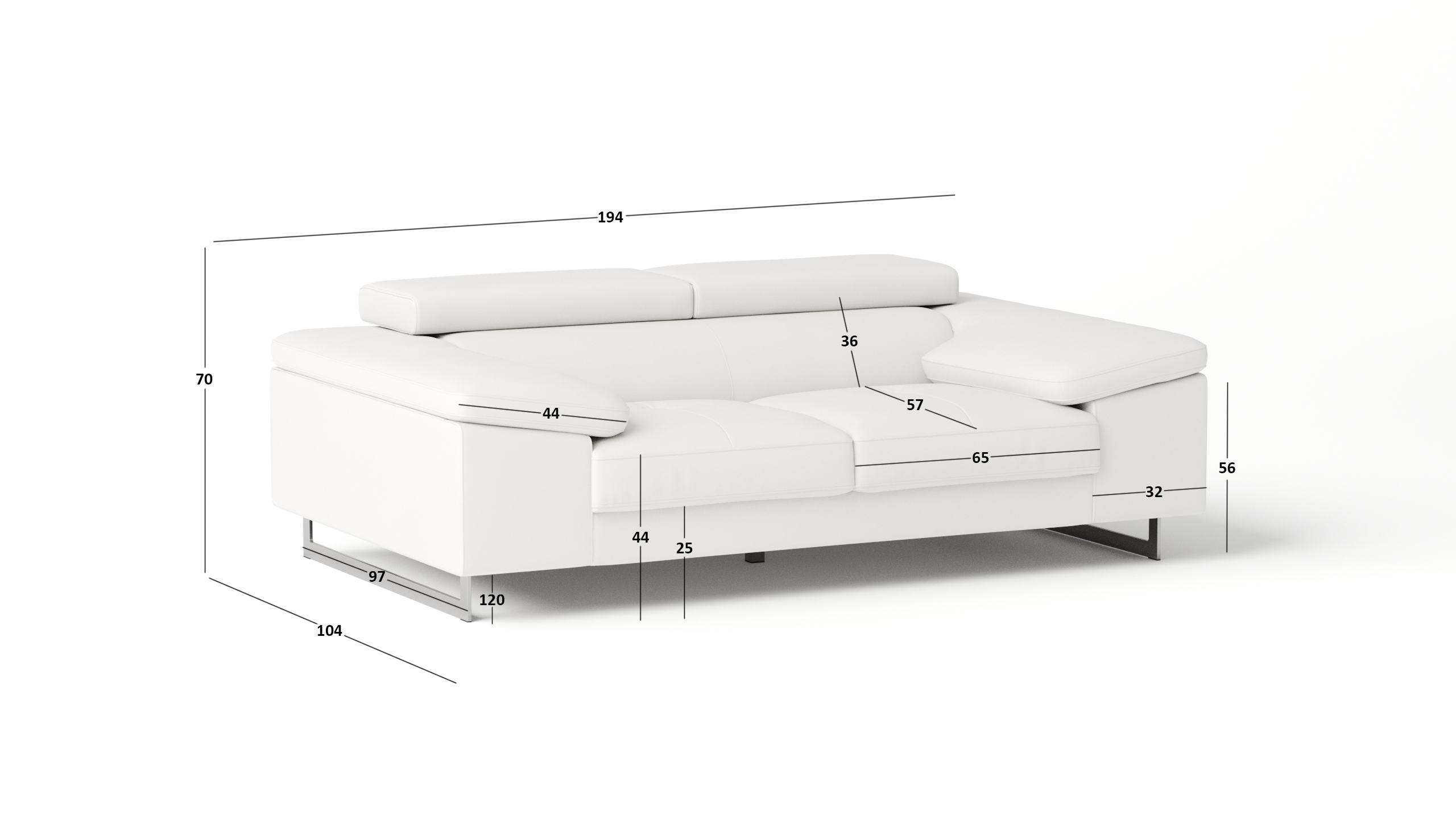 Boston Leather Two Seat Sofa 4 Thumbnail