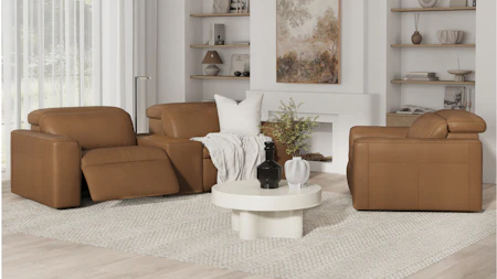 Broadway Leather Compact 2 Seat Home Theatre Recliner Lounge
