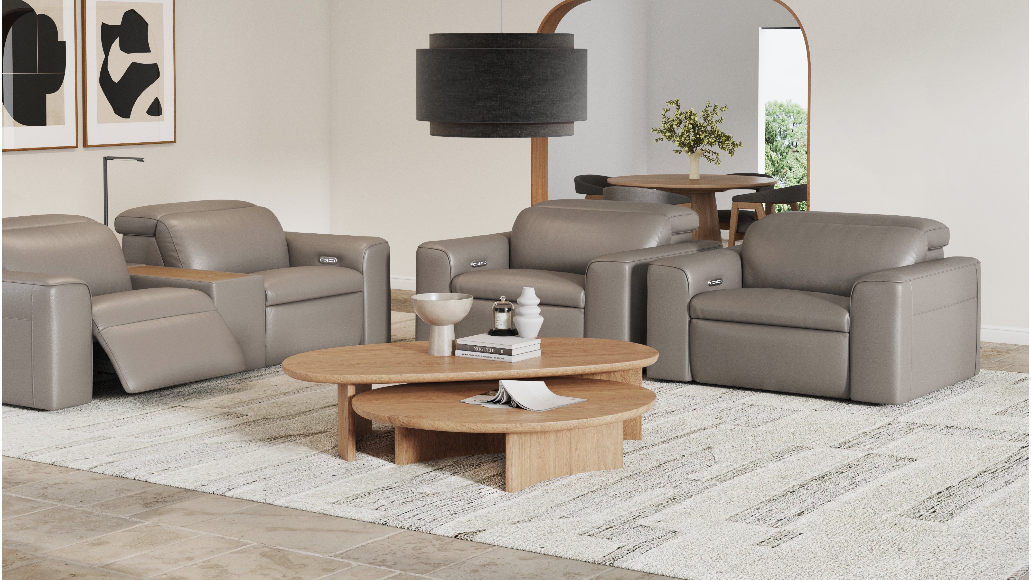 Broadway Leather Recliner 1.5 Seat Sofa 3 Thumbnail