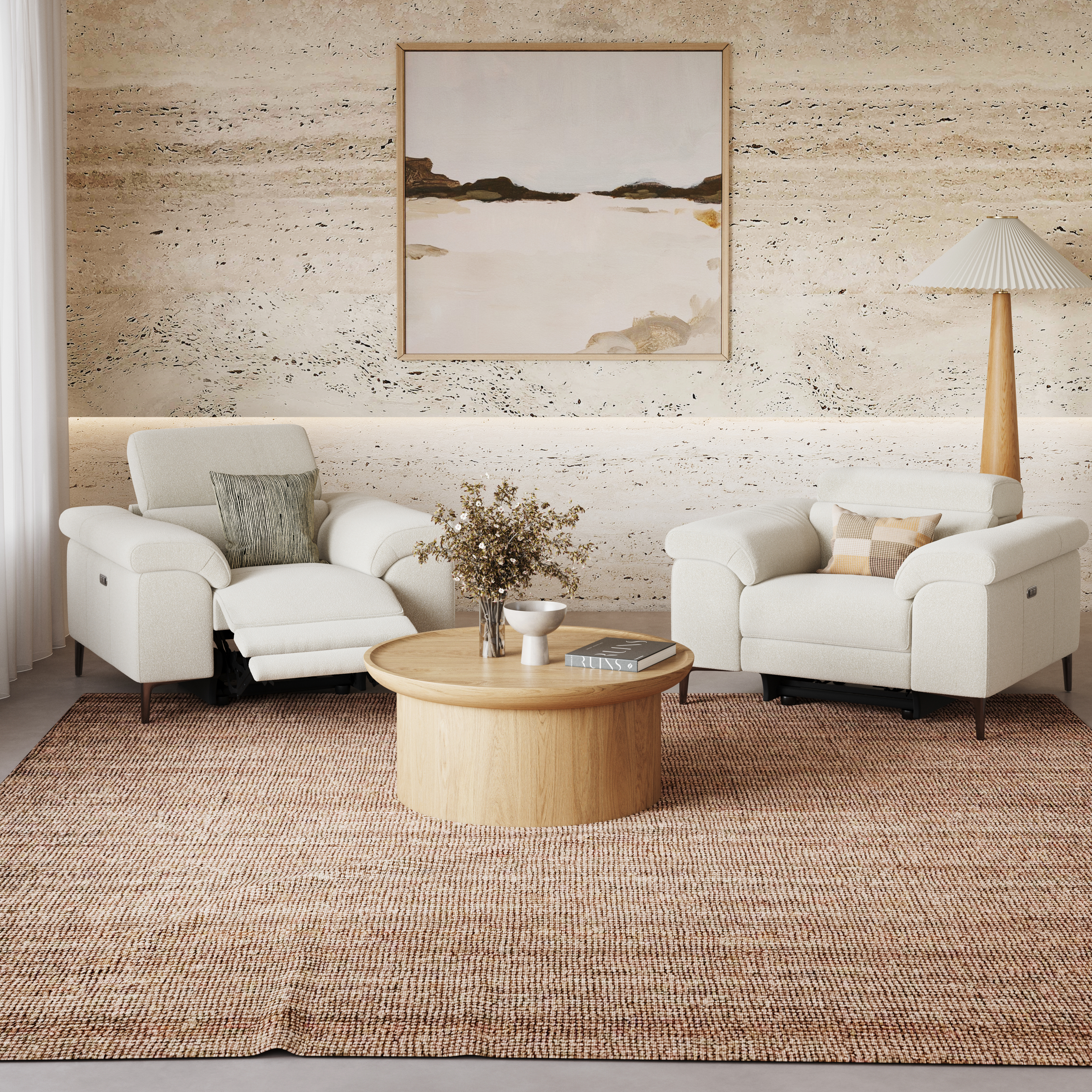 Carlisle Fabric Electric Recliner Armchair 5 Thumbnail