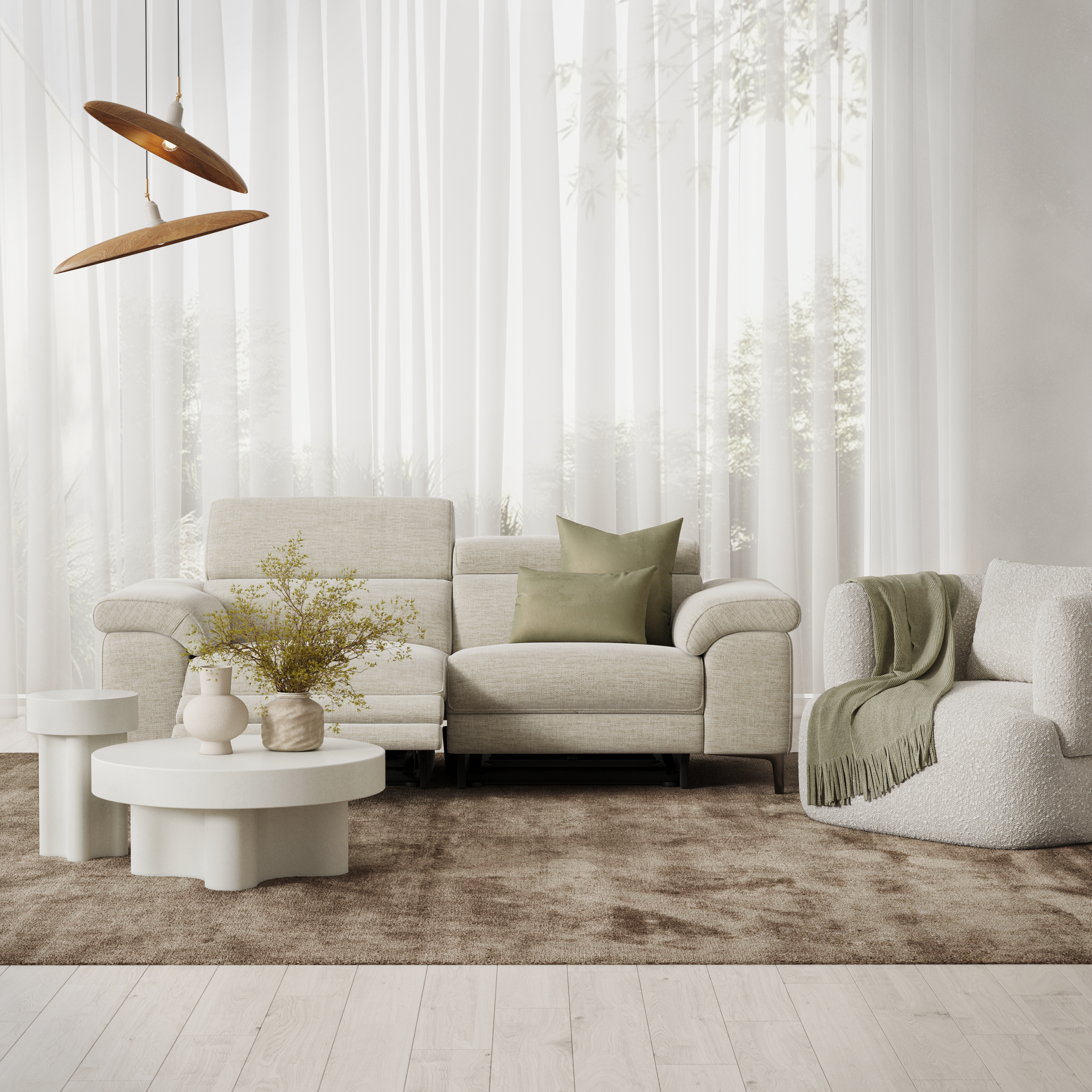 Carlisle Fabric Electric Recliner Three Seat Sofa 6 Thumbnail