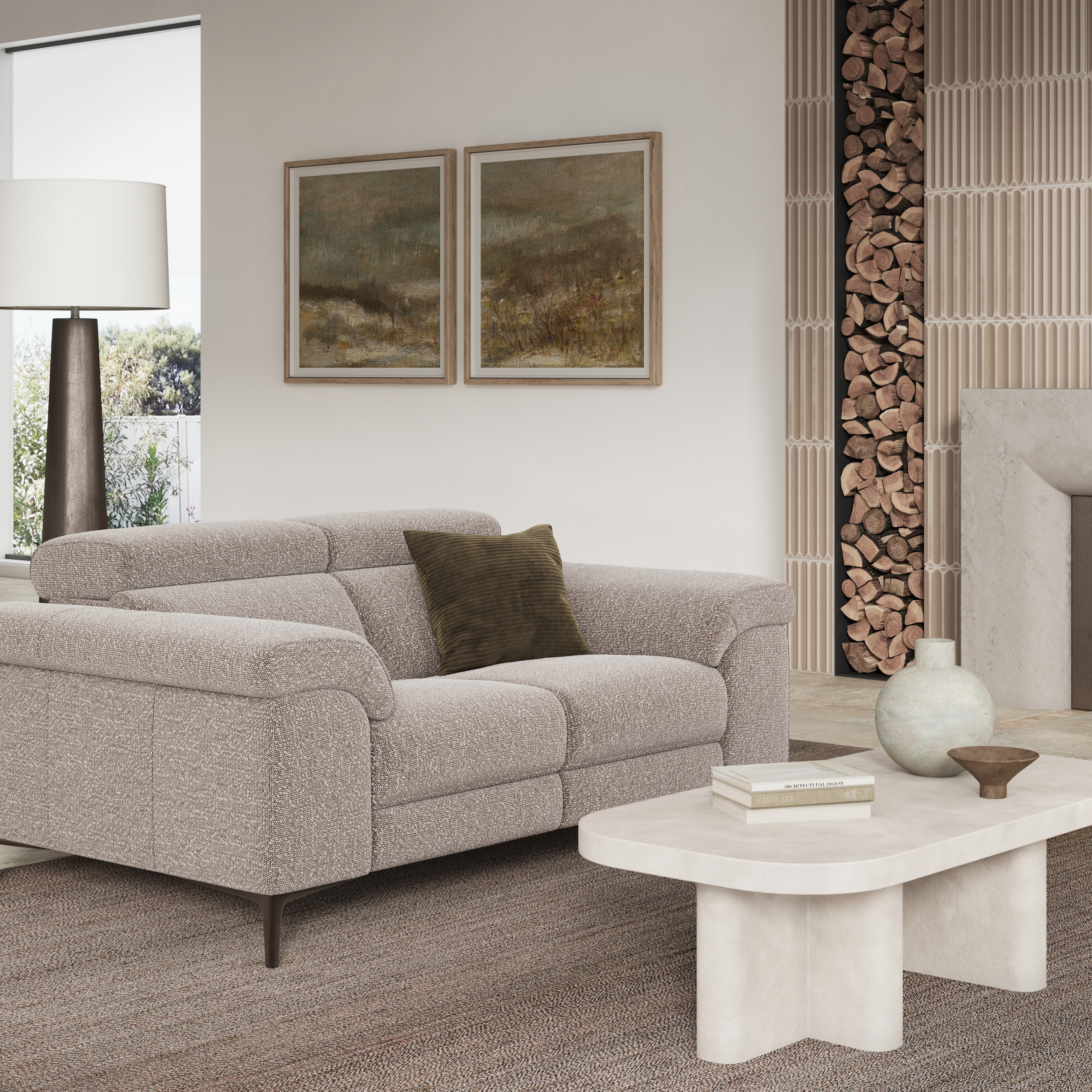 Carlisle Fabric Two Seat Sofa 5 Thumbnail