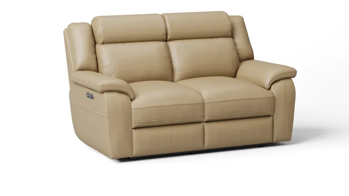 Carrick Leather Two Seater Sofa Power Recliner